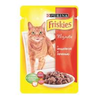 Purina Friskies, Консервы для кошек Кусочки в подливе с Индейкой и Печенью - 100 гр.