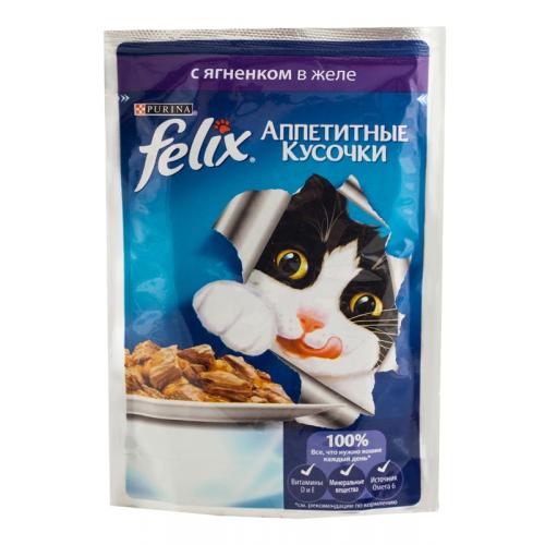 Felix для кошек (с ягненком в желе) - 85 гр.