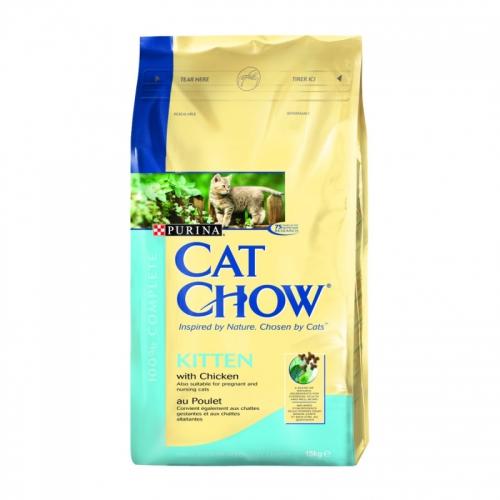 Purina Cat Chow, Кэт Чау для котят с курицей - 400 гр. Purina Cat Chow, Кэт Чау для котят с курицей - 400 гр.