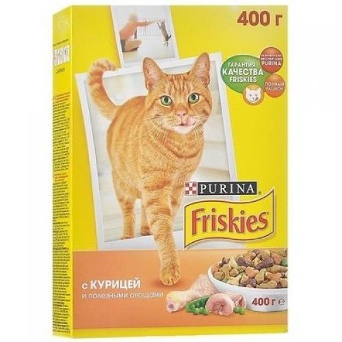Purina Friskies для кошек с Курицей и полезными овощами - 300 гр. Purina Friskies для кошек с Курицей и полезными овощами - 300 гр.