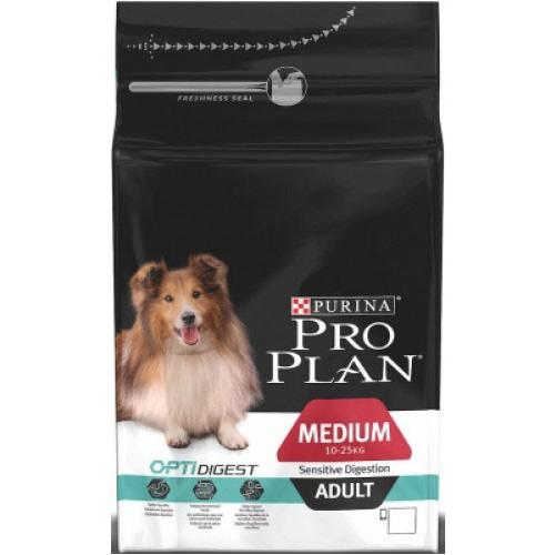 Purina Pro Plan Medium Adult Sensitivе Digestion(Ягненок, Рис), для собак средних пород с чувствительным пищеварением - 18 кг.