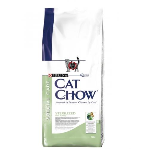 Purina Cat Chow Sterilized, для Кастрированных котов и Стерилизованных кошек - 1,5 кг.