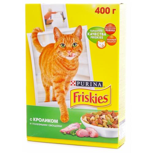 Purina Friskies для кошек с Кроликом и полезными овощами - 300 гр. Purina Friskies для кошек с Кроликом и полезными овощами - 300 гр.
