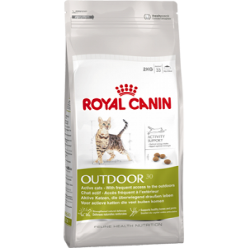 Royal Canin Outdoor 30, для активных кошек, часто бывающих на улице - 4 кг.