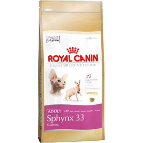 Royal Canin Sphynx 33, для Сфинксов старше 12 месяцев - 2 кг.