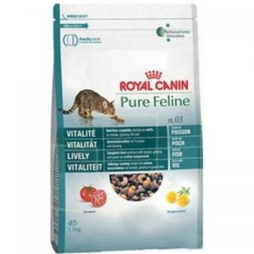 Royal Canin Pure Feline Live(Бодрость, Рыба) , для активных кошек, на основе мяса рыбы - 3 кг.