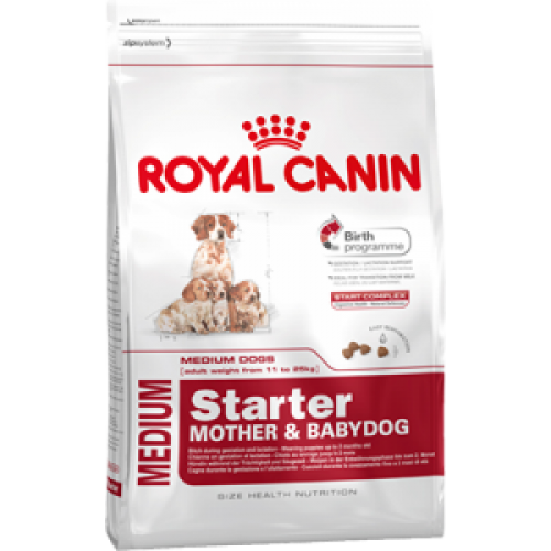 Royal Canin Medium Starter, для щенков в период отъёма до 2 месяцев, для беременных и лактирующих сук - 12 кг.