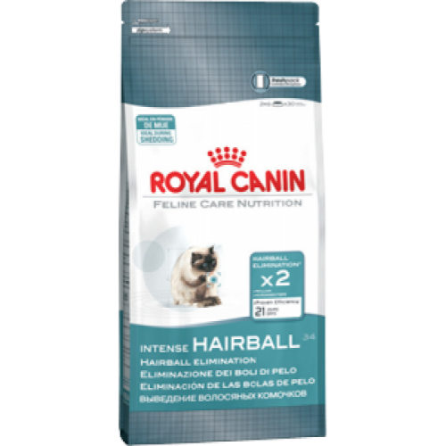 Royal Canin Intense Hairball 34, для кошек, для выведения волосяных комочков - 10 кг.