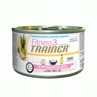 Trainer Fitness3 консервы Puppy & Junior Mini Fish & Rice (Рыба И Рис),для щенков и юниоров мелких пород - 150 гр.