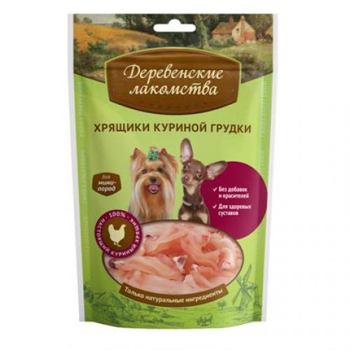 Хрящики куриной грудки "Деревенские лакомства" для мини-пород, 30г