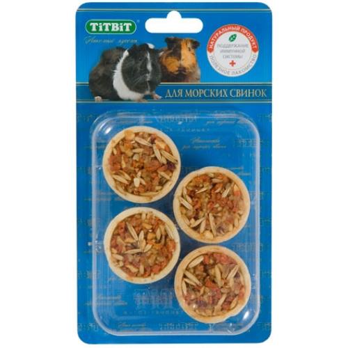 Тарталетки с ананасом и яблоком "TiTBiT" для морских свинок - Б2-M