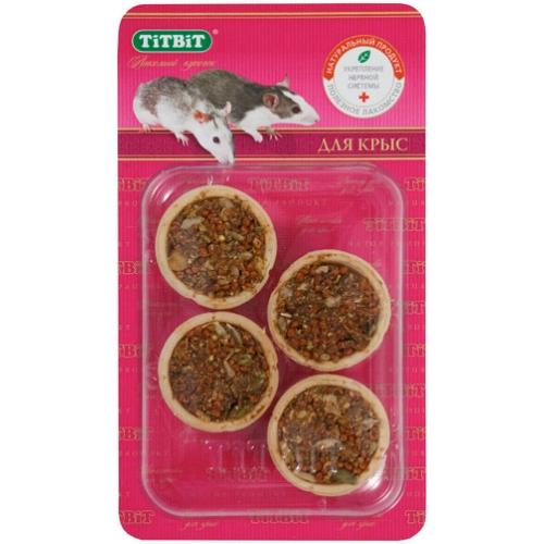 Тарталетки с курагой и семечками "TiTBiT" для крыс - Б2-M