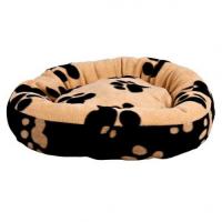 Лежак для собак "TRIXIE", "Sammy", диам. 70cм, черный/бежевый