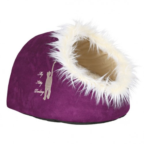 Домик "TRIXIE", "My Kitty Darling", 41x26x35см,фиолетово-кремовый