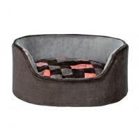 Лежак для собак "TRIXIE", "Currito", 55х45cм, серый/оранжево-розовый