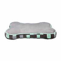 Лежак для собак "TRIXIE", "Bones", диам 80х54см, серый/ментоловый