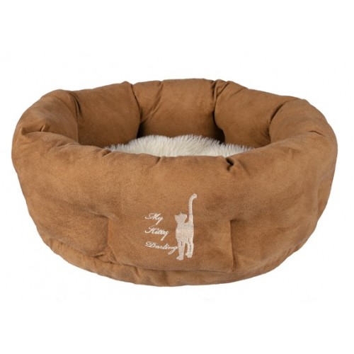 Лежак для кошек "TRIXIE", "My Kitty Darling" диаметр 50см, светло-коричневый/кремовый