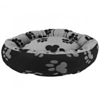 Лежак для собак "TRIXIE", "Sammy", диам.70см, чёрный/серый