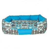 Лежак для собак "TRIXIE", "Eliano Bed", 55х40 см, белый/бирюзовый