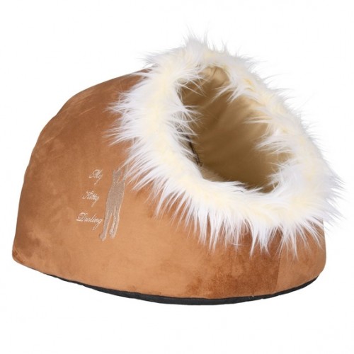 Домик "TRIXIE", "My Kitty Darling", 41x26x35см,светло-коричневый/кремовый