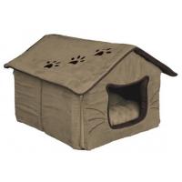 Домик "TRIXIE", "Hilla" 35х30х40см, песочный/темно-коричневый