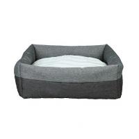 Лежак для собак "TRIXIE", "Milan", диам 45х45см, темно-серый/светло-серый