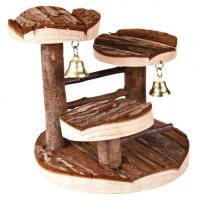 Лесенка "TRIXIE" для грызунов, с платформами, нат дерево 14х14 см.