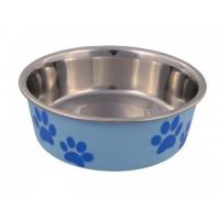 Миска "TRIXIE" из металла для собак с пластиковым покрытием , 0.25л/диам.12см