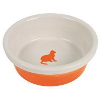 Миска "TRIXIE" керамическая, для кошек с рисунком, 0,25л/диам.15см