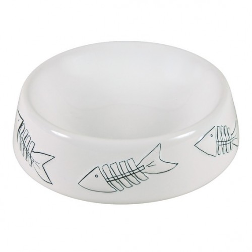 Миска "TRIXIE", керамическая для кошек с рисунком, 0,2л/диам.15см.