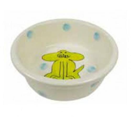 Миска керамическая с рисунком LONELY DOG д/кошек+собак, d=12.5см