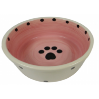 Миска керамическая с рисунком PAW д/собак, d=17.5см
