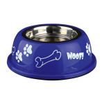 Миска "TRIXIE", металлическая, для собак0,45 л./диам.13см с рисунком