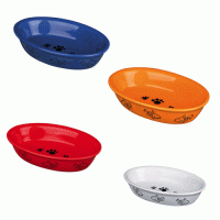 Миска "TRIXIE" керамическая, для кошек овальная 0,2 л/ 15х10 см