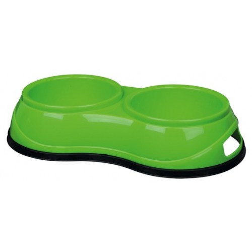 Миска двойная "TRIXIE" для собак, 2х0,35л/10 см пластик