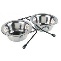 Набор мисок (2шт.) "TRIXIE", Eat-on-Feet" с держателем, 0,20л/диам.10см Набор мисок (2шт.) "TRIXIE", Eat-on-Feet" с держателем, 0,20л/диам.10см