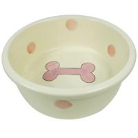 Миска керамическая с рисунком BONE д/кошек и собак, d=12.5см