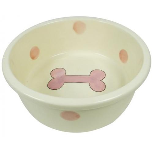 Миска керамическая с рисунком BONE д/кошек и собак, d=12.5см