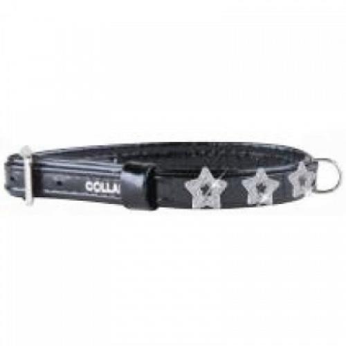 Ошейник "CoLLaR brilliance" с украшением (ш 15мм, д 27-36см), черный