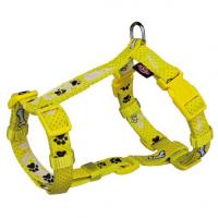 Шлея "TRIXIE" для собак"Modern Art H-Harness Woof", (ХXS-XS) 25-35 см/10мм, желтая