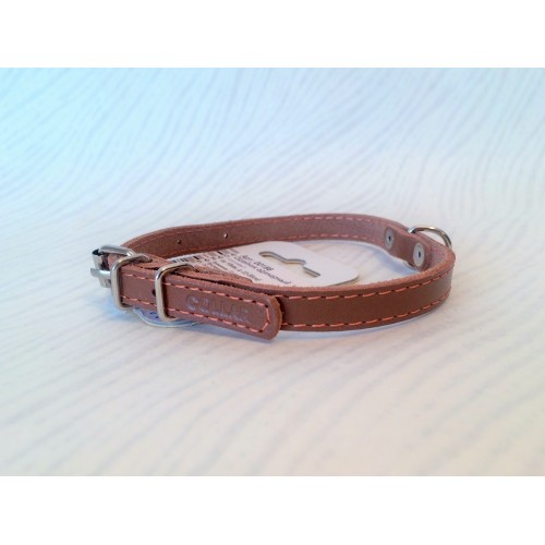 Ошейник одинарный ( ш 10мм, д 22-30см) коричневый