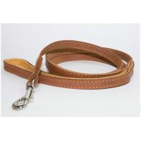 Поводок одинарный, с прошивкой (ш12мм, д122см) коричневый