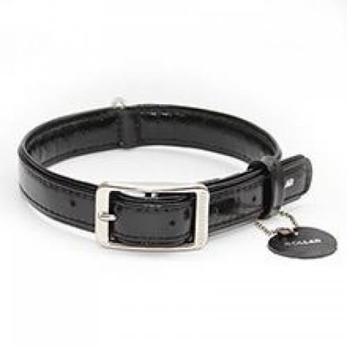 Ошейник "Collar brilliance" без украшений (ш 15 мм, д. 21-27 см), черный