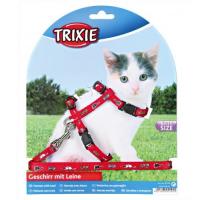 Набор "TRIXIE" "Kitten Harnes" (шлея 21-34см/8мм + поводок 1,2м) для кошек, нейлон