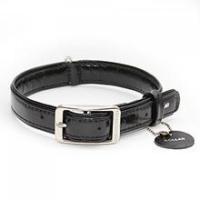 Ошейник "CoLLaR brilliance" без украшений (ш 20мм, д 30-39см), черный