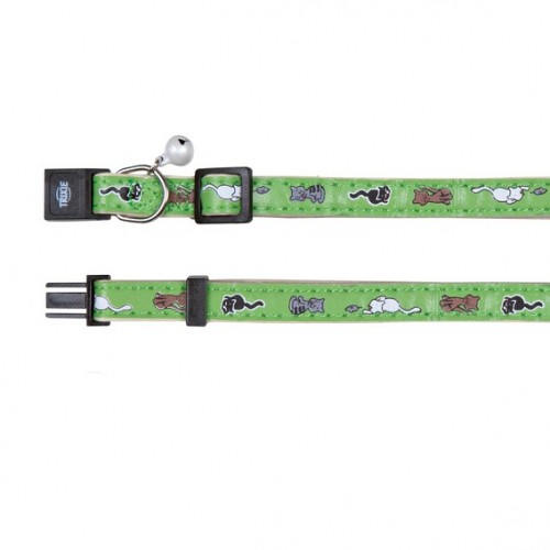 Ошейник "TRIXIE", для кошек, с колокольчиком, искусственная кожа