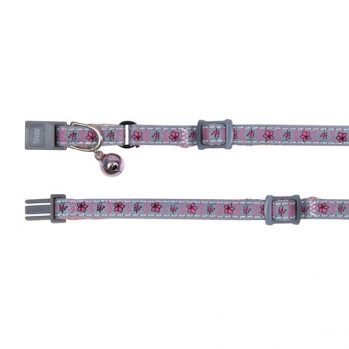 Ошейник "TRIXIE", для котят "Flower&Butterfly" светоотражающий, с колокольчиком