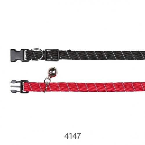 Ошейник "TRIXIE" для крупных кошек, нейлон, светоотражающий