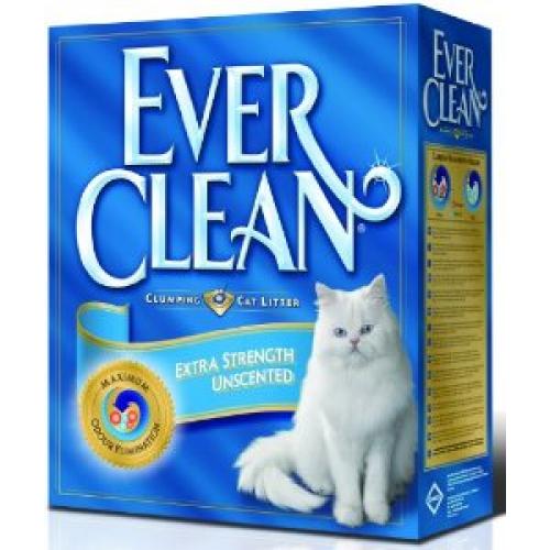 EverClean Unscented, комкующийся наполнитель без запаха - 6 л.