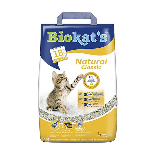 Biokat's Natural,комкующийся наполнитель, крупнозернистый - 10 кг.